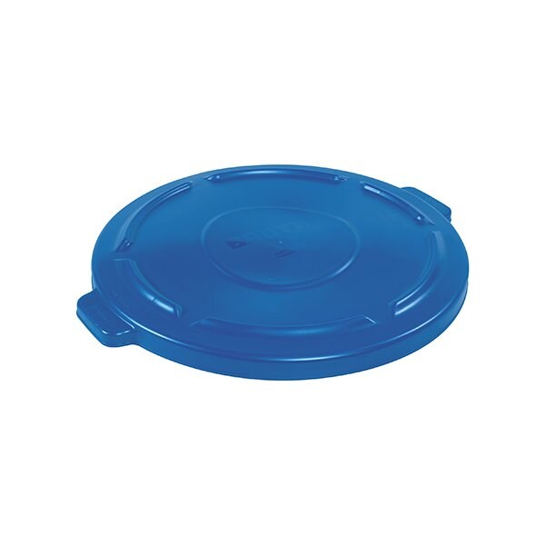 Rubbermaid Rubbermaid Brute Flat Trash Can Lid - 44 Gallon, Blue - BUY00029407
