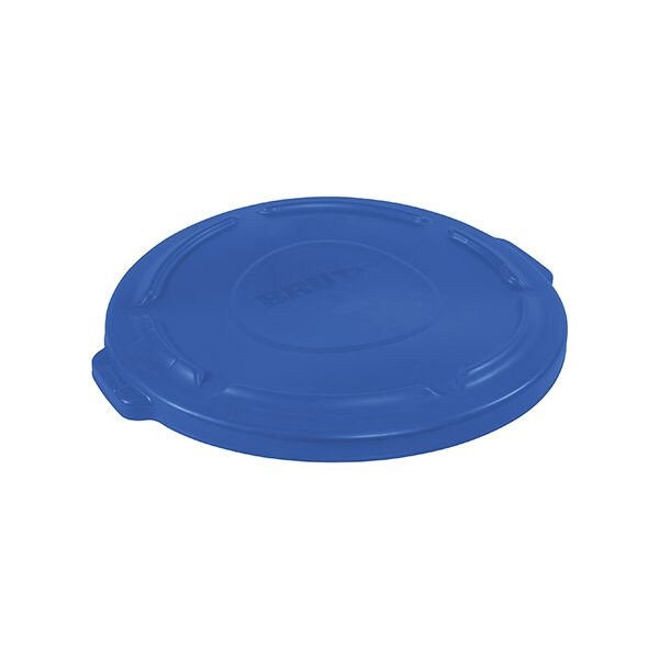 Rubbermaid Rubbermaid Brute Flat Trash Can Lid - 32 Gallon, Blue - BUY00029406