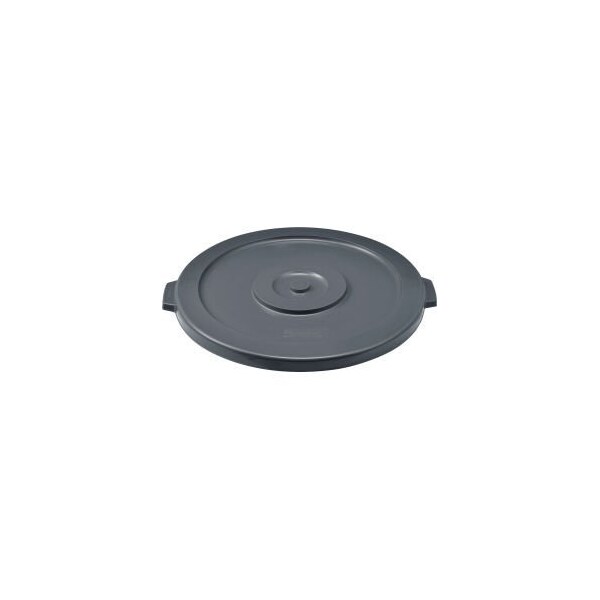 Global Equipment Plastic Trash Can Lid - 44 Gallon Gray - 4445-GY