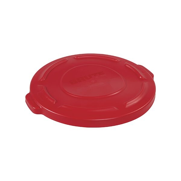 Rubbermaid Rubbermaid Brute Flat Trash Can Lid - 20 Gallon, Red - BUY00030830