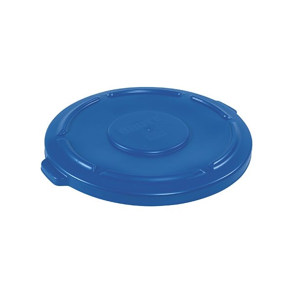 Rubbermaid Rubbermaid Brute Flat Trash Can Lid - 55 Gallon, Blue - BUY00029408