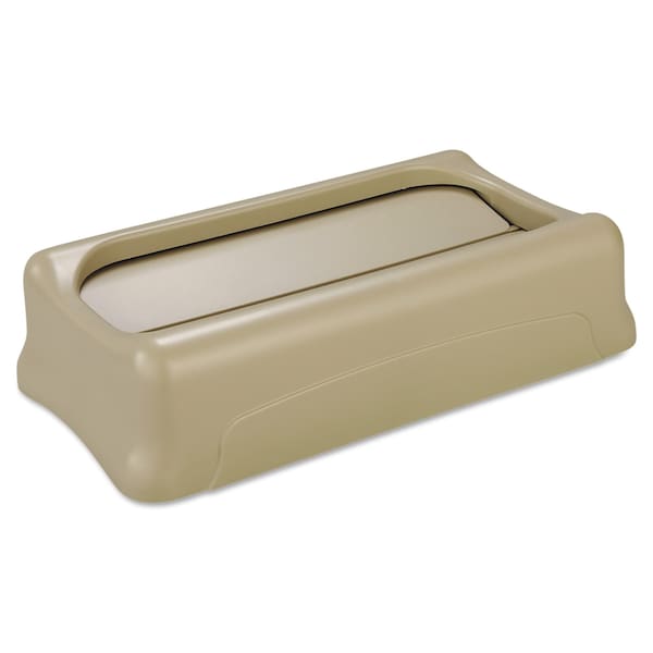 Rubbermaid Commercial Swing Top Lid, Beige, Plastic - FG267360BEIG