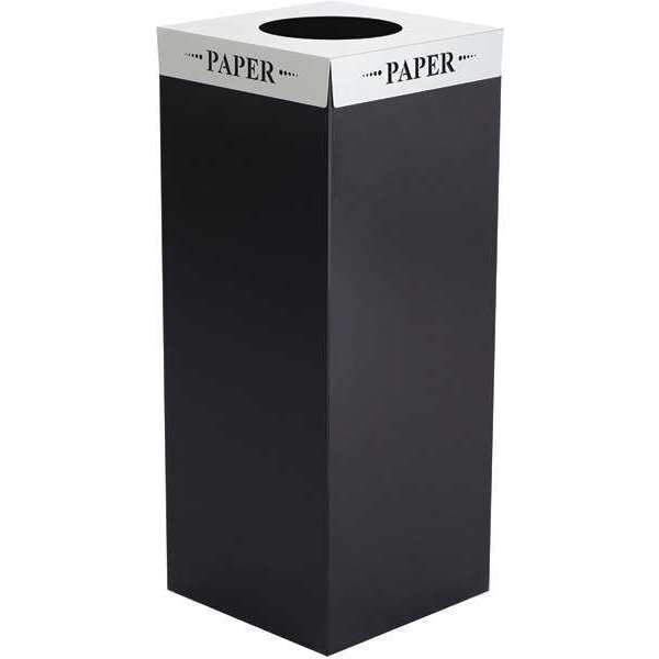 Safco Recycling Lid, 10 in W/Dia, Silver - 2990PA