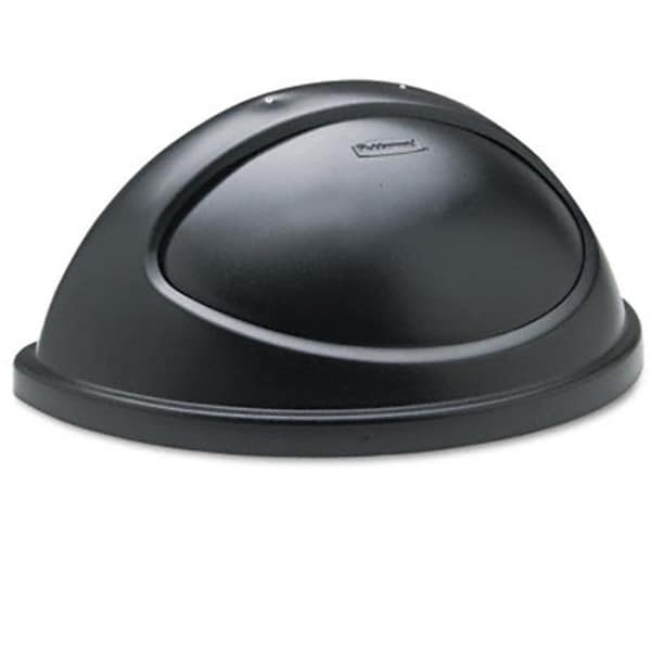 Vortex Untouchable Lid for StyleLine Half-Round Plastic Receptacle 21-3/8 Black - VO1523832
