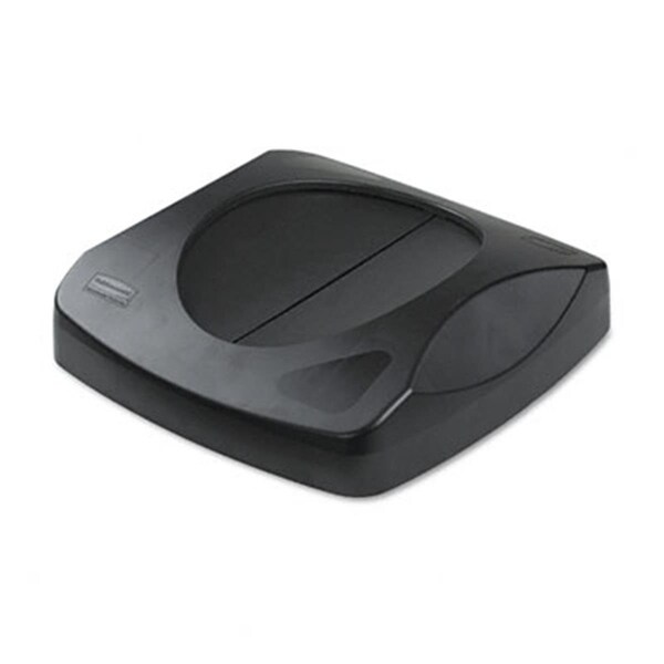 Vortex Swing Top Lid for Untouchable Recycling Center 16  Square Black - VO41102
