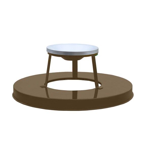 Witt Industries Brown Outdoor, Metal Ash Top - M3601-ATL-BN