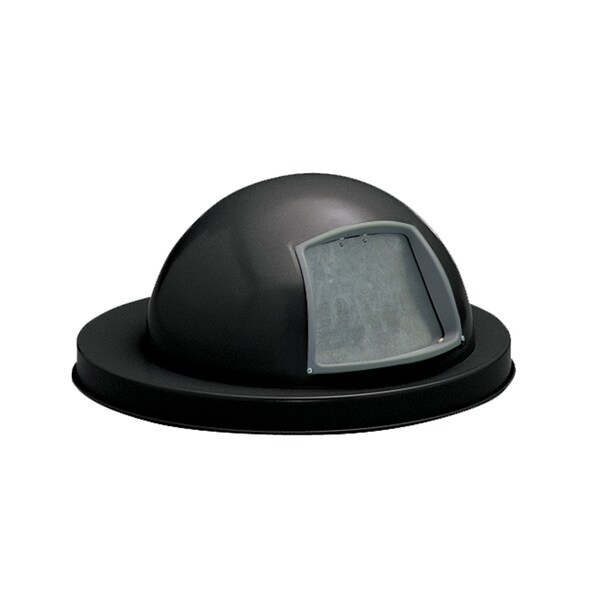 Witt Industries Black Outdoor, Metal Dome Top with Push Door - M3601-DTL-BK