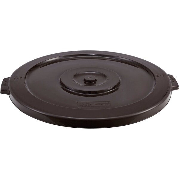 Global Industrial Plastic Trash Can Lid, 44 Gallon, Brown - 240463BN