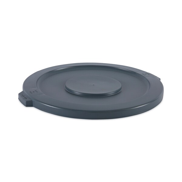 Boardwalk 32 Gal Flat-Top Lid Waste Receptacle Lids, Gray, Plastic - 1868182