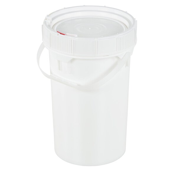 Vestil 2 Gal Trash Can Lid, 10.2 / 11.25 W/Dia, White, Polyethylene - PAIL-SCR-65-W
