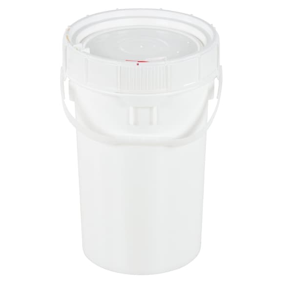 Vestil 2 Gal Trash Can Lid, 10.2 / 11.25 W/Dia, White, Polyethylene - PAIL-SCR-65-W