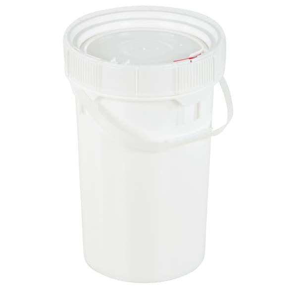 Vestil 2 Gal Trash Can Lid, 10.2 / 11.25 W/Dia, White, Polyethylene - PAIL-SCR-65-W