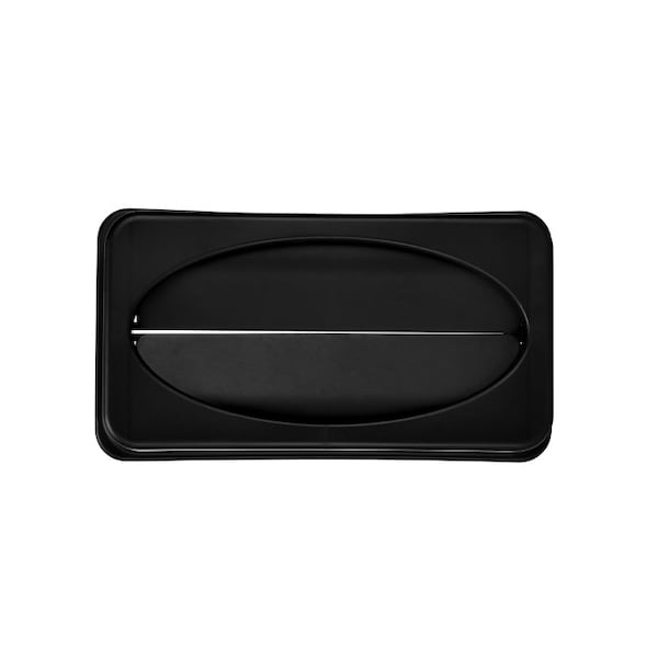 Alpine Industries Black Slim Trash Can Swing Lid, PK2 - ALP478-2-BLK-2PK