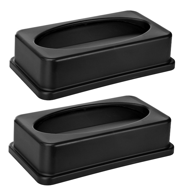 Alpine Industries Black Slim Trash Can Swing Lid, PK2 - ALP478-2-BLK-2PK