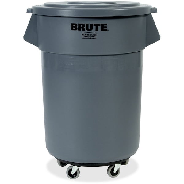 Rubbermaid Commercial Brute 55-Gallon Container Lid, 29.1" W/Dia, Gray, Plastic; High-density Polyethylene (HDPE) - RCP265400GY