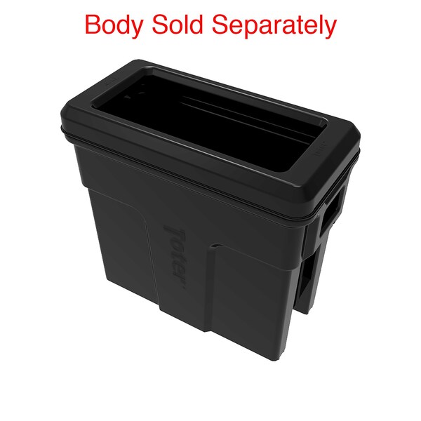 Toter Open Top Trash Can Lid, Black - SL000-60200