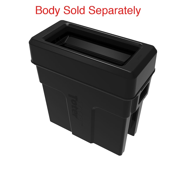 Toter Swing Door Trash Can Lid, Black - SL000-10200