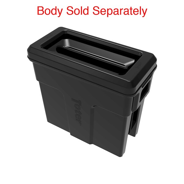 Toter Document Slot Trash Can Lid, Black - SL000-40200