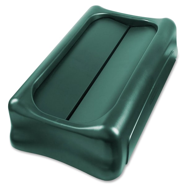 Rubbermaid Commercial Trash Can Lid, Green, Resin - 1829400