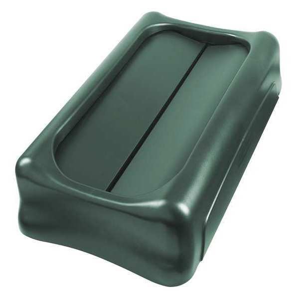 Rubbermaid Commercial Trash Can Lid, Green, Resin - 1829400