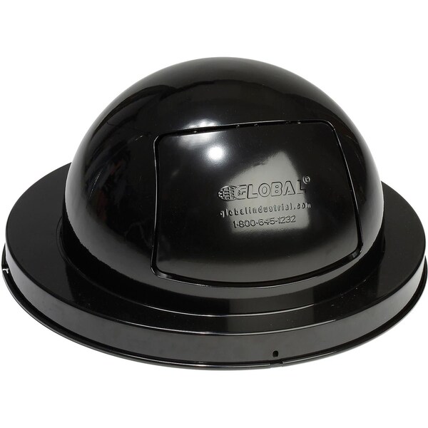 Global Industrial Dome Top Lid, Steel, Black - 261843BK