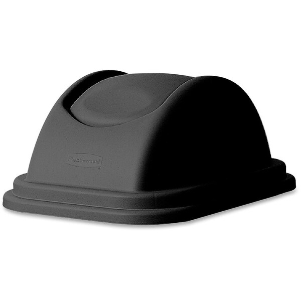 Rubbermaid Commercial Large Wastebasket Lid, 11.6" W/Dia, Black, Plastic - RCP306700BK