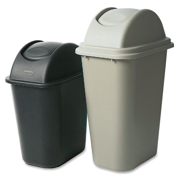 Rubbermaid Commercial Large Wastebasket Lid, 11.6" W/Dia, Black, Plastic - RCP306700BK