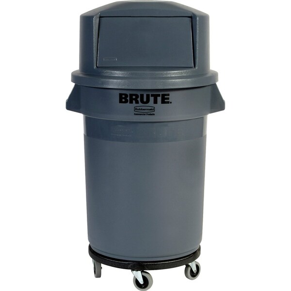 Rubbermaid Commercial Brute 32 Gallon Dome-shaped Lids, Gray, Plastic - RCP263788GY