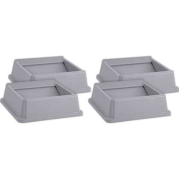 Rubbermaid Commercial Untouchable Square Swing Top, 20.1" W/Dia, Gray - RCP266400GYCT