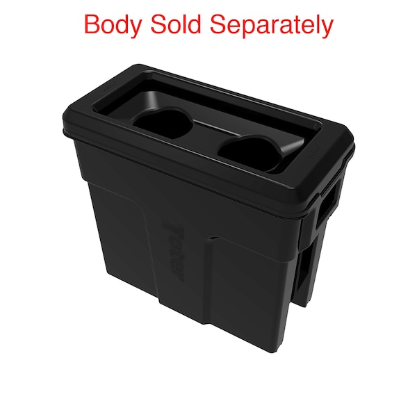Toter Can Cutout Trash Can Lid, Black - SL000-20200