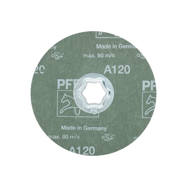 Disco de fibra Pferd Combiclick, 5", Al/Oxd, 120 Granos - 40105