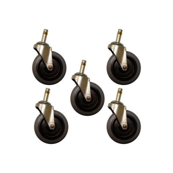 Specialmade Goods And Services Rubbermaid Caster Kit for Brute Dolly, Gray - - FG2640M30000