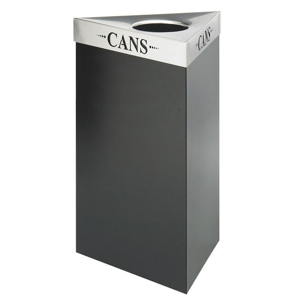 Safco Flat Trash Can Lid, 20 in W/Dia, Silver, metal - 9560CZ