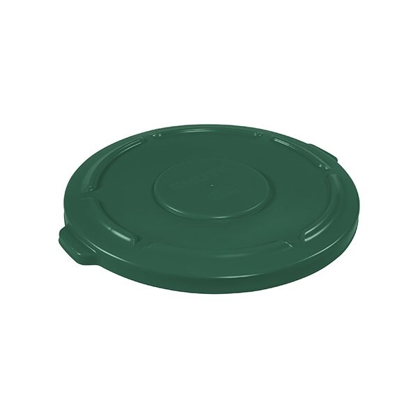 Rubbermaid Rubbermaid Brute Flat Trash Can Lid - 55 Gallon, Green - BUY00029898