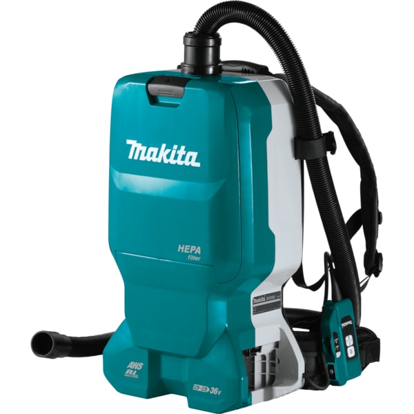 Makita 36V (18V X2) LXT Brushless 1.6Gal HEPA Backpack Vacuum, AWS - XCV18ZX