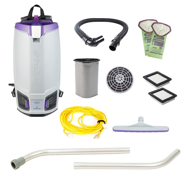 Proteam GoFit 10, 10 qt. Backpack Vacuum w/Two Piece Wand and Xover Tool - 107751