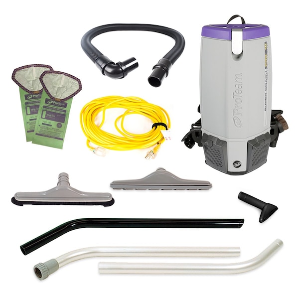 Proteam Super Coach Pro 10, 10 qt. Backpack Vacuum w/ Remediation Tool Kit - 107468