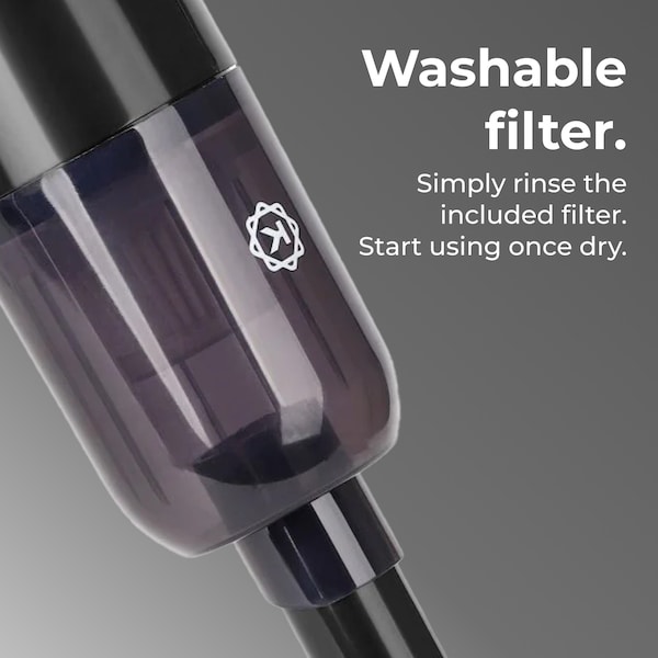 Techko KOBOT Portable Cordless Car Vacuum  Onyx - CL-102-1