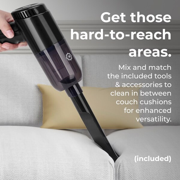 Techko KOBOT Portable Cordless Car Vacuum  Onyx - CL-102-1