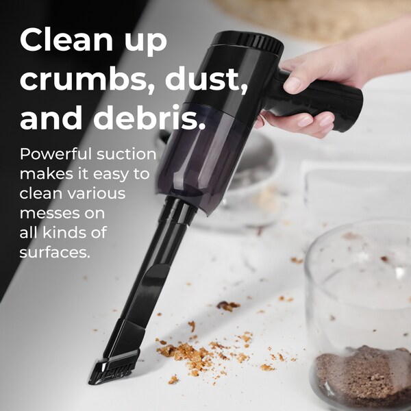Techko KOBOT Portable Cordless Car Vacuum  Onyx - CL-102-1