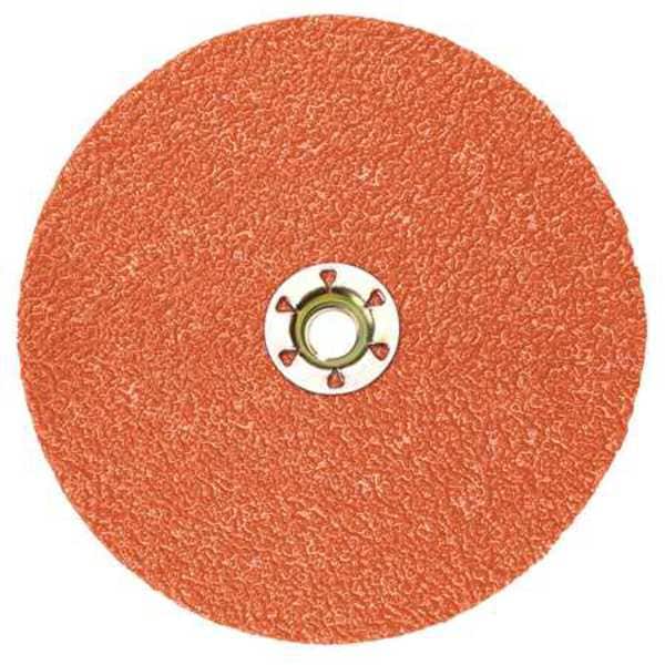 Disco de lija de fibra Cubitron de 3M, 4 1/2 pulgadas, 60 granos, paquete de 25 - 7100068024
