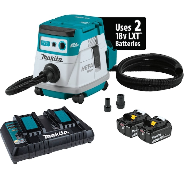 Makita HEPA Filter Dry Dust Extract Kit, 2.1 gal - XCV21PTX
