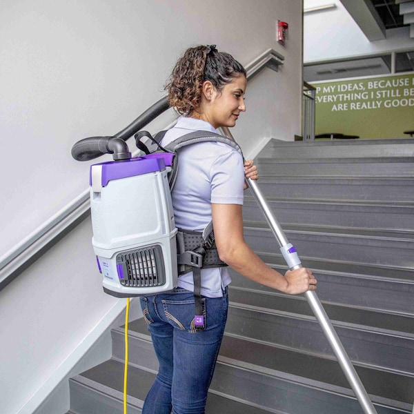 Proteam GoFit 3, 3 qt. Backpack Vacuum w/ Straight Hose Cuffs and Restaurant Tool Kit - 107726