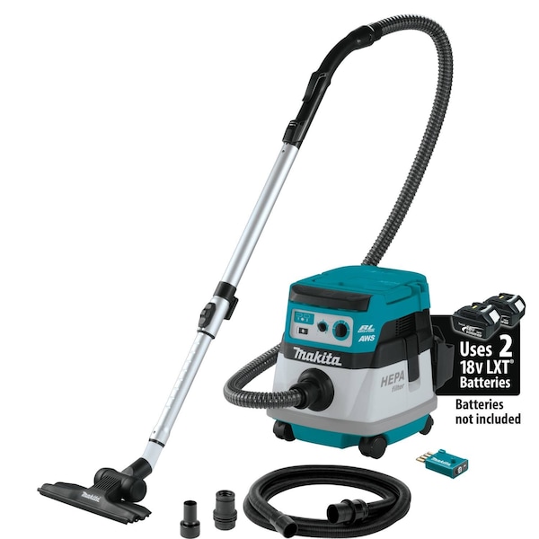 Makita HEPA Filter Dry Dust Extr/Vacuum, 2.1 gal - XCV22ZU