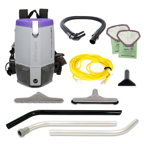 Proteam Super Coach Pro 6, 6 qt. Backpack Vacuum w/ Remediation Tool Kit - 107467