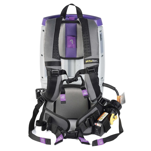 Proteam GoFit 6 PLUS, 6 qt. Backpack Vacuum w/ Xover Performance Telescoping Wand Tool Kit - 107737