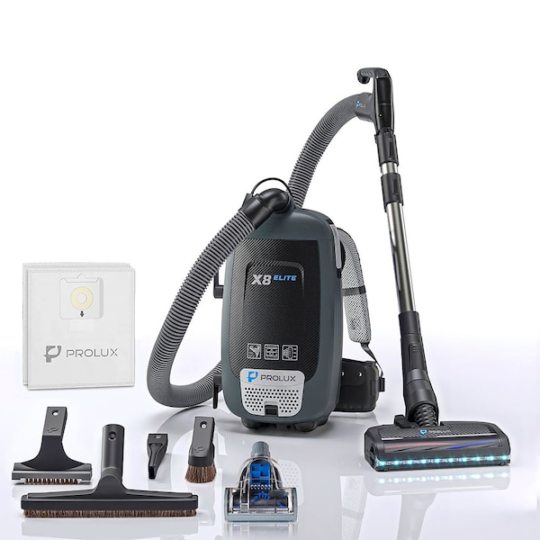 Prolux X8 Elite Backpack Vacuum Canister w/ Electric Powerhead Kit - X8ELITE