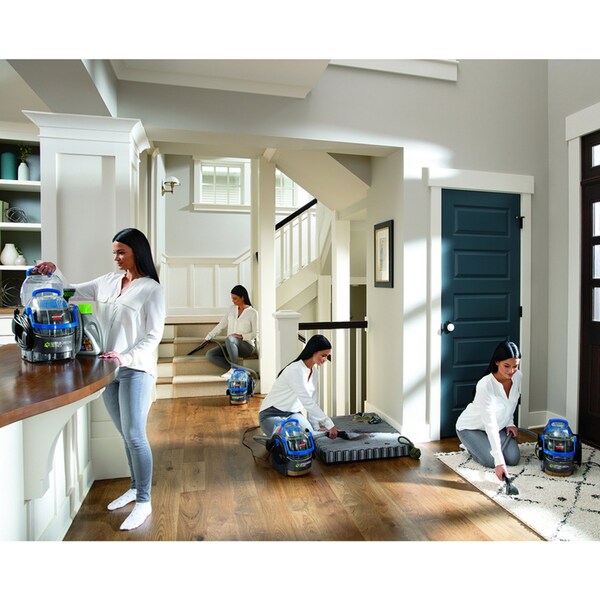 Bissell Bissell Little Green Pet Pro Bagless Carpet Cleaner 5.7 amps Standard Multicolored - 2891