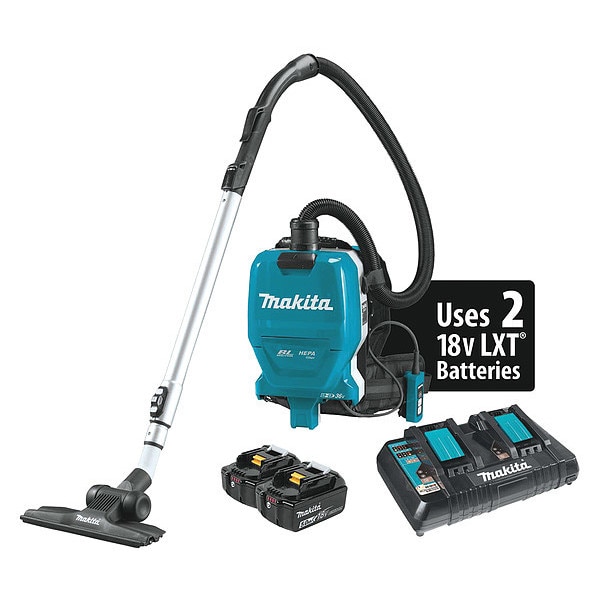 Makita 36V (18V X2) LXT Brushless .5Gal HEPA Backpack Dry Vacuum Kit (5.0Ah) - XCV09PT