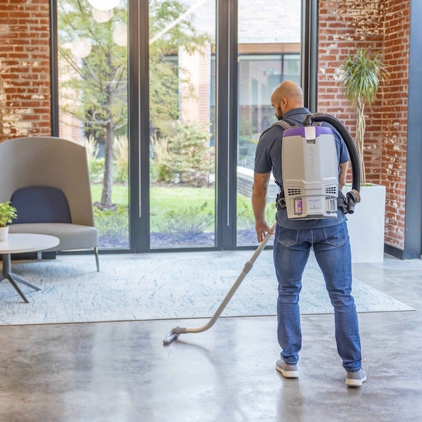 Proteam GoFit 6 Cordless 8Ah, 6 qt. Backpack Vacuum w/ Xover Performance Telescoping Wand Tool Kit - 107795